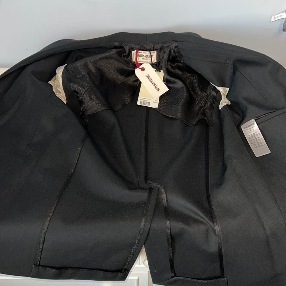 NWT Zadig & Voltaire Shawl Collar Jacket, black - Picture 5 of 13